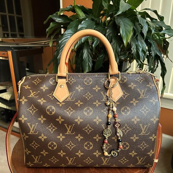 New BEADED Bag Charm Quartz Gemstone - Picture 8 of 9